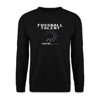 Fußballzubehör Geschenkidee Fußballfan - Unisex Pullover - Schwarz - Vorne - Alina (178cm) & Michal (187cm)