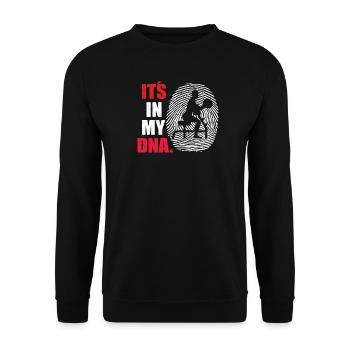 Fitnesszubehör für Sportler - Unisex Pullover - Schwarz - Vorne - Alina (178cm) & Michal (187cm)
