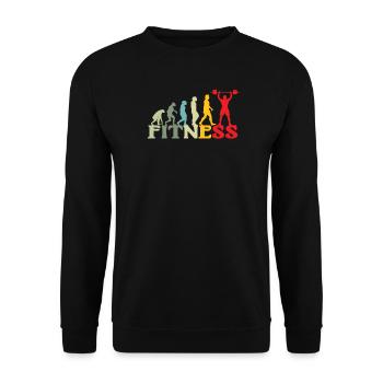 Accessoires de fitness pour athlètes - Sweat-shirt Unisexe - noir - Devant - Alina (178cm) & Michal (187cm)