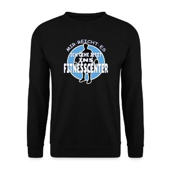 Fitnesszubehör für Sportler - Unisex Pullover - Schwarz - Vorne - Alina (178cm) & Michal (187cm)
