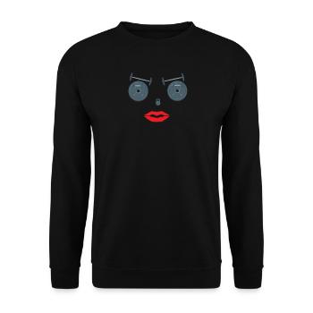 Fitness accessories for athletes - Unisex Sweatshirt - black - Front - Alina (178cm) & Michal (187cm)