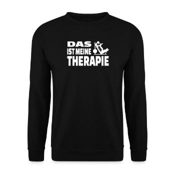 Fitnesszubehör für Sportler - Unisex Pullover - Schwarz - Vorne - Alina (178cm) & Michal (187cm)
