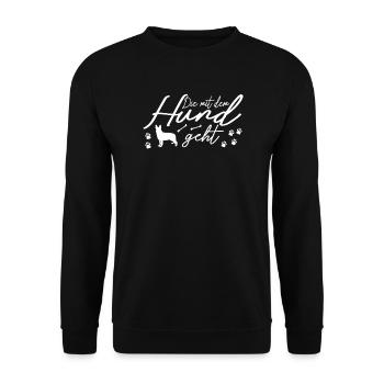 Accessoires pour chiens Propriétaire de chien de berger allemand - Sweat-shirt Unisexe - noir - Devant - Alina (178cm) & Michal (187cm)