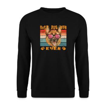 Accessoires pour chiens Propriétaire de chien de berger allemand - Sweat-shirt Unisexe - noir - Devant - Alina (178cm) & Michal (187cm)