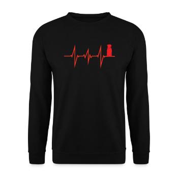 Accessoires pour chiens Rottweiler Propriétaires de chiens - Sweat-shirt Unisexe - noir - Devant - Alina (178cm) & Michal (187cm)