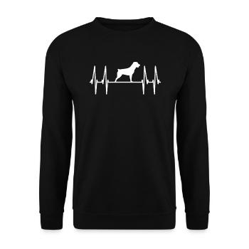 Accessoires pour chiens Rottweiler Propriétaires de chiens - Sweat-shirt Unisexe - noir - Devant - Alina (178cm) & Michal (187cm)