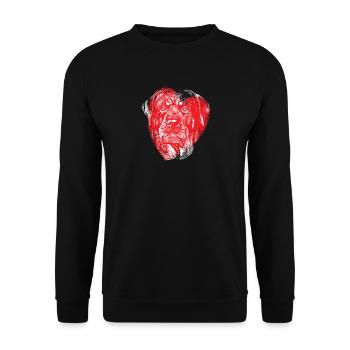 Accessoires pour chiens Rottweiler Propriétaires de chiens - Sweat-shirt Unisexe - noir - Devant - Alina (178cm) & Michal (187cm)