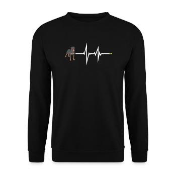 Accessoires pour chiens Rottweiler Propriétaires de chiens - Sweat-shirt Unisexe - noir - Devant - Alina (178cm) & Michal (187cm)