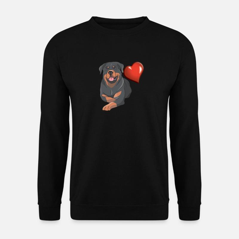 Hunde Zubehör Rottweiler Hundebesitzer - Unisex Pullover - Schwarz