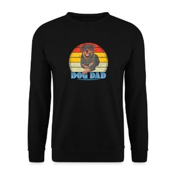 Accessoires pour chiens Rottweiler Propriétaires de chiens - Sweat-shirt Unisexe - noir - Devant - Alina (178cm) & Michal (187cm)