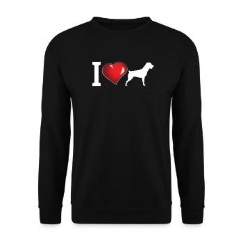 Accessoires pour chiens Rottweiler Propriétaires de chiens - Sweat-shirt Unisexe - noir - Devant - Alina (178cm) & Michal (187cm)