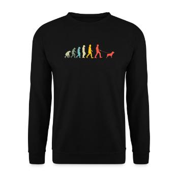 Accessoires pour chiens Rottweiler Propriétaires de chiens - Sweat-shirt Unisexe - noir - Devant - Alina (178cm) & Michal (187cm)