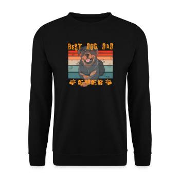 Accessoires pour chiens Rottweiler Propriétaires de chiens - Sweat-shirt Unisexe - noir - Devant - Alina (178cm) & Michal (187cm)