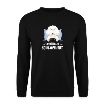 Hundezubehör Pudel Hundebesitzer - Unisex Pullover - Schwarz - Vorne - Alina (178cm) & Michal (187cm)
