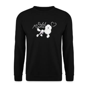 Hundezubehör Pudel Hundebesitzer - Unisex Pullover - Schwarz - Vorne - Alina (178cm) & Michal (187cm)