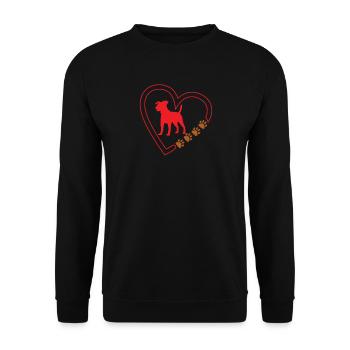 Accessoires pour chiens Terrier Propriétaires de chiens - Sweat-shirt Unisexe - noir - Devant - Alina (178cm) & Michal (187cm)