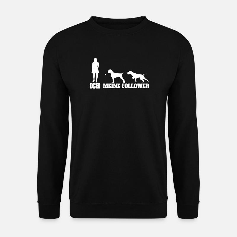 Hunde Deutsch Drahthaar Hundebesitzer - Unisex Pullover - Schwarz