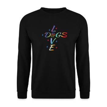 Dogs German Wirehaired Dog Owners - Unisex Sweatshirt - black - Front - Alina (178cm) & Michal (187cm)