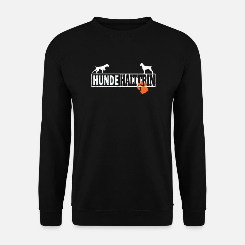 Hunde Deutsch Drahthaar Hundebesitzer - Unisex Pullover - Schwarz