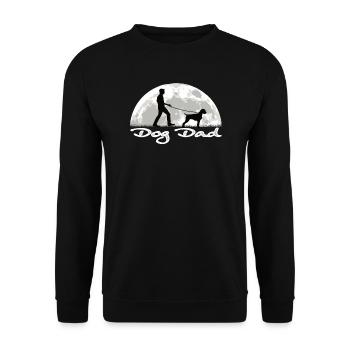 Dogs German Wirehaired Dog Owners - Unisex Sweatshirt - black - Front - Alina (178cm) & Michal (187cm)