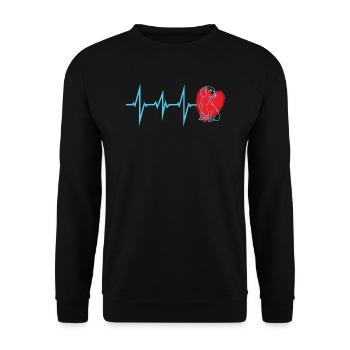 Chien teckel Propriétaire de chien Gechenkidee - Sweat-shirt Unisexe - noir - Devant - Alina (178cm) & Michal (187cm)