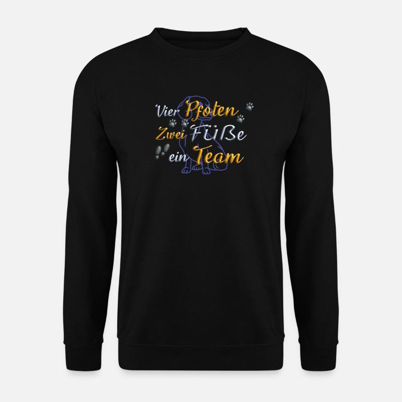Hund Dackel Hundebesitzer Geschenkidee - Unisex Pullover - Schwarz