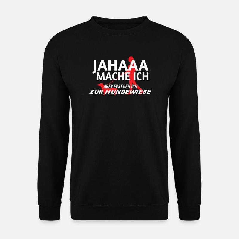 Hund Dackel Hundebesitzer Geschenkidee - Unisex Pullover - Schwarz