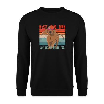 Teckel de race de chien pour les amoureux des chiens - Sweat-shirt Unisexe - noir - Devant - Alina (178cm) & Michal (187cm)