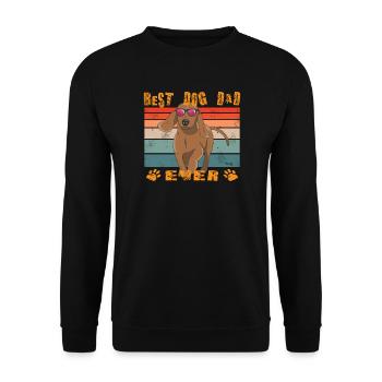 Teckel de race de chien pour les amoureux des chiens - Sweat-shirt Unisexe - noir - Devant - Alina (178cm) & Michal (187cm)