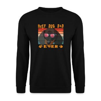 Teckel de race de chien pour les amoureux des chiens - Sweat-shirt Unisexe - noir - Devant - Alina (178cm) & Michal (187cm)