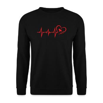 Chien Chihuahua Propriétaire de chien Gechenkidee - Sweat-shirt Unisexe - noir - Devant - Alina (178cm) & Michal (187cm)