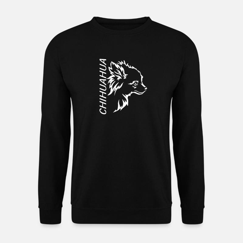 Hund Chihuahua Hundebesitzer Gechenkidee - Unisex Pullover - Schwarz