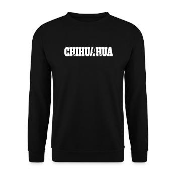 Chien Chihuahua Propriétaire de chien Gechenkidee - Sweat-shirt Unisexe - noir - Devant - Alina (178cm) & Michal (187cm)