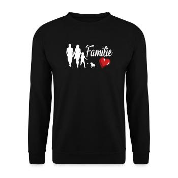 Hund Chihuahua Hundebesitzer Gechenkidee - Unisex Pullover - Schwarz - Vorne - Alina (178cm) & Michal (187cm)