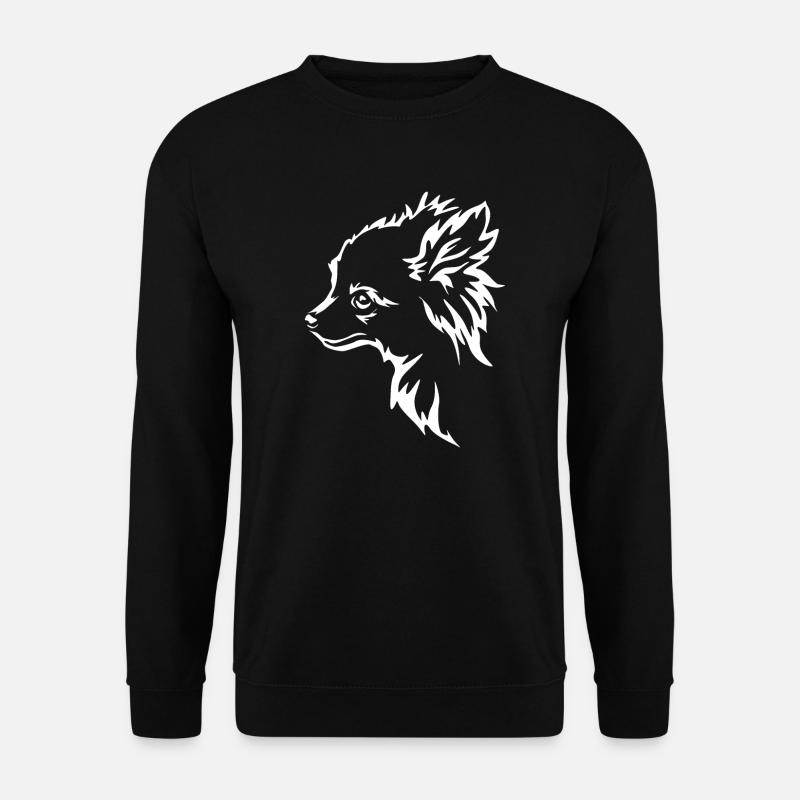 Hund Chihuahua Hundebesitzer Gechenkidee - Unisex Pullover - Schwarz