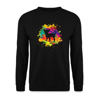 Chien Chihuahua Propriétaire de chien Gechenkidee - Sweat-shirt Unisexe - noir - Devant - Alina (178cm) & Michal (187cm)