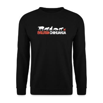 Chien Chihuahua Propriétaire de chien Gechenkidee - Sweat-shirt Unisexe - noir - Devant - Alina (178cm) & Michal (187cm)