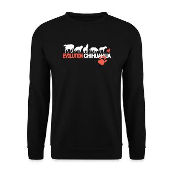 Chien Chihuahua Propriétaire de chien Gechenkidee - Sweat-shirt Unisexe - noir - Devant - Alina (178cm) & Michal (187cm)