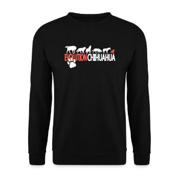Chien Chihuahua Propriétaire de chien Gechenkidee - Sweat-shirt Unisexe - noir - Devant - Alina (178cm) & Michal (187cm)
