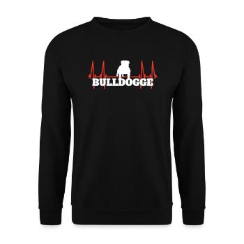 Chien Bulldog Dog Propriétaire Gechenkidee - Sweat-shirt Unisexe - noir - Devant - Alina (178cm) & Michal (187cm)