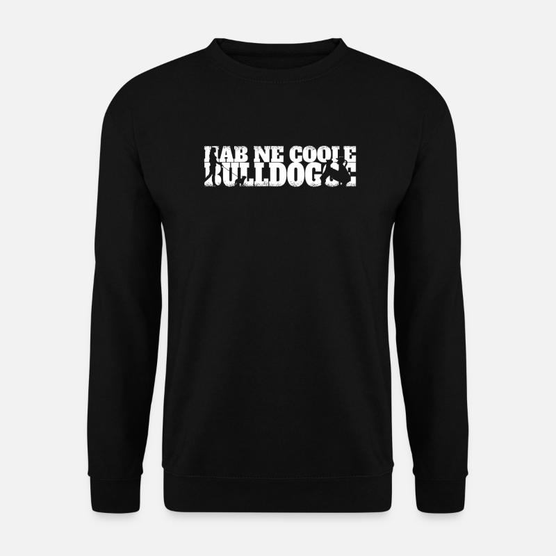 Hund Bulldogge Hundebesitzer Gechenkidee - Unisex Pullover - Schwarz