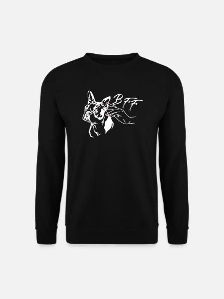 Dog Bulldog Dog Owner Gechenkidee - Unisex Sweatshirt - black