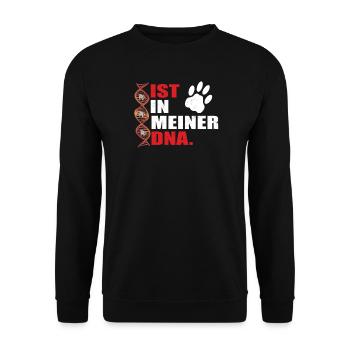 Hund Bulldogge Hundebesitzer Gechenkidee - Unisex Pullover - Schwarz - Vorne - Alina (178cm) & Michal (187cm)