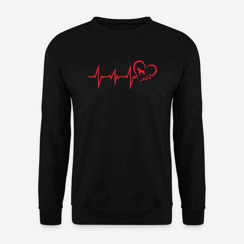 Hund Boxer Hundebesitzer Geschenkidee - Unisex Pullover - Schwarz