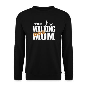 Hund Boxer Hundebesitzer Geschenkidee - Unisex Pullover - Schwarz - Vorne - Alina (178cm) & Michal (187cm)