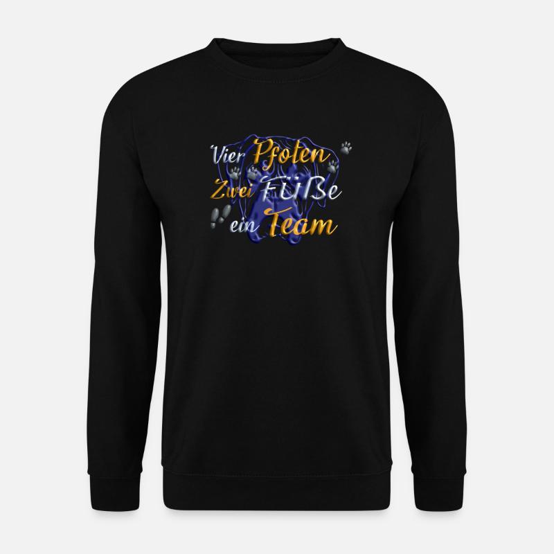 Hund Boxer Hundebesitzer Geschenkidee - Unisex Pullover - Schwarz