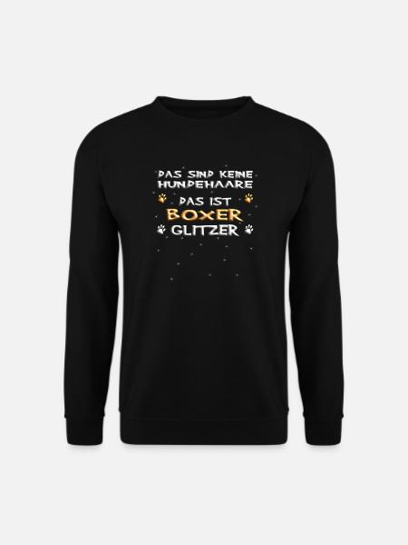 Hund Boxer Hundebesitzer Geschenkidee - Unisex Pullover - Schwarz