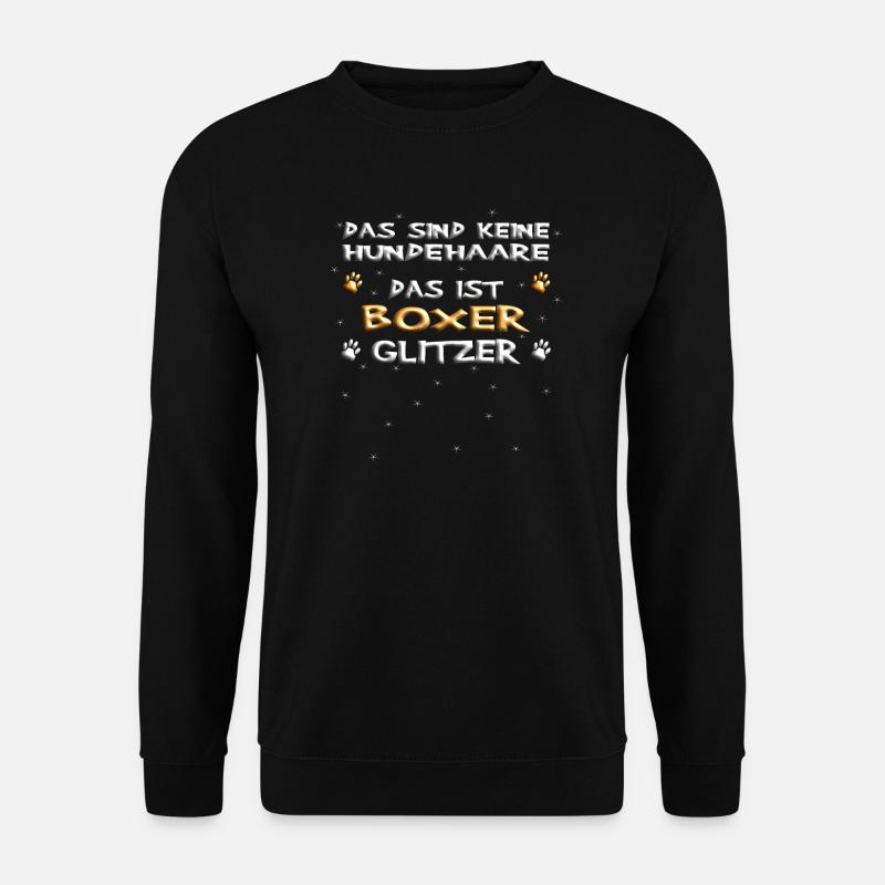 Hund Boxer Hundebesitzer Geschenkidee - Unisex Pullover - Schwarz