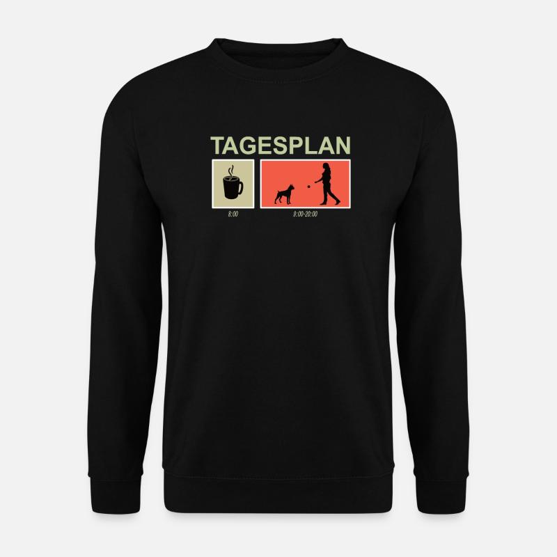Hund Boxer Hundebesitzer Geschenkidee - Unisex Pullover - Schwarz