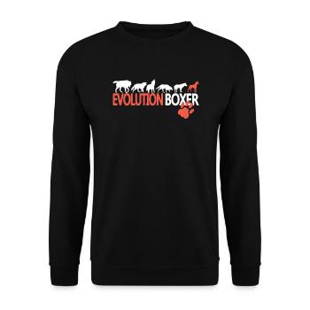 Chien Boxer Propriétaire de chien Idée cadeau - Sweat-shirt Unisexe - noir - Devant - Alina (178cm) & Michal (187cm)
